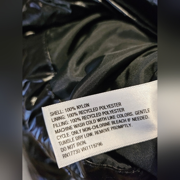 Women's Short Relaxed Puffer Jacket - A New Day Black XXL - Picture 6 of 6